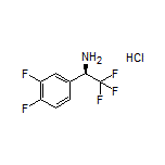 (R)-1-(3,4-二氟苯基)-2,2,2-三氟乙胺盐酸盐结构式