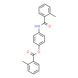 4-{[(2-methylphenyl)carbonyl]amino}phenyl 2-methylbenzoate结构式