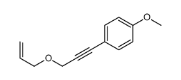 1-methoxy-4-(3-prop-2-enoxyprop-1-ynyl)benzene Structure