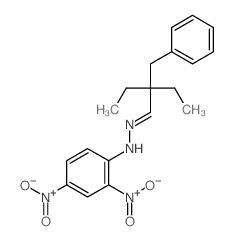 Benzenepropanal, a,a-diethyl-, N-2-(2,4-dinitrophenyl)hydrazone structure