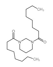 1-(3-octanoyl-1,3-diazinan-1-yl)octan-1-one structure