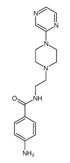 4-amino-N-[2-(4-pyrazin-2-ylpiperazin-1-yl)ethyl]benzamide Structure