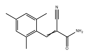 2-Propenamide, 2-cyano-3-(2,4,6-trimethylphenyl)-结构式