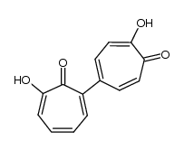 6,6'-dihydroxy-[1,3']bicyclohepta-1,3,5-trienyl-7,7'-dione structure