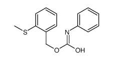 Benzenemethanol, 2-(methylthio)-, phenylcarbamate (9CI) Structure