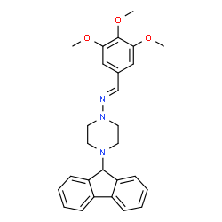 4-(9H-fluoren-9-yl)-N-(3,4,5-trimethoxybenzylidene)piperazin-1-amine picture