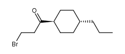 trans-4-propylcyclohexyl-β-bromoethyl ketone Structure