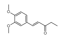 2-[3,4-Dimethoxyphenyl]-vinyl-aethylketon结构式