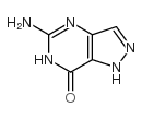 5-氨基-7-氧代-1,6-二氢-吡唑并[4,3-d]嘧啶结构式