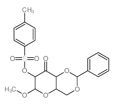 9-methoxy-8-(4-methylphenyl)sulfonyloxy-4-phenyl-3,5,10-trioxabicyclo[4.4.0]decan-7-one structure