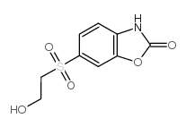 6-[(2-Hydroxyethyl)sulfonyl]benzoxazol-2-(3H)one Structure