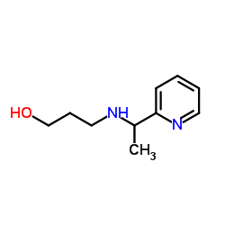 3-(1-PYRIDIN-2-YL-ETHYLAMINO)-PROPAN-1-OL结构式