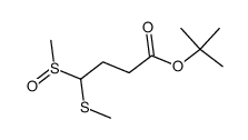 tert-butyl 4-(methylsulfinyl)-4-(methylthio)butanoate Structure