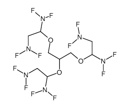 1,2,3-tris[1,2-bis(difluoramino)ethoxy]propane Structure