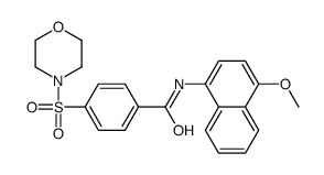 N-(4-methoxynaphthalen-1-yl)-4-morpholin-4-ylsulfonylbenzamide Structure