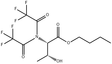 N,N-Bis(trifluoroacetyl)-L-threonine butyl ester结构式