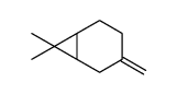 β-carene,7,7-dimethyl-3-methylene-bicyclo[4.1.0]heptane,β-carene,pseudocarene,3(10)-carene Structure