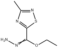 3-Methyl-1,2,4-thiadiazole-5-carbohydrazonic acid ethyl ester structure