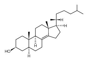 Δ8(14)-Cholestenol structure