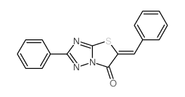 3-benzylidene-7-phenyl-4-thia-1,6,8-triazabicyclo[3.3.0]octa-5,7-dien-2-one结构式