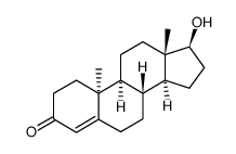 (10α)-17β-Hydroxyandrost-4-en-3-one结构式