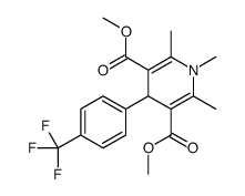 dimethyl 1,2,6-trimethyl-4-[4-(trifluoromethyl)phenyl]-4H-pyridine-3,5-dicarboxylate结构式