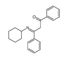 3-cyclohexylimino-1,3-diphenylpropan-1-one Structure