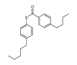 S-(4-pentylphenyl) 4-butylbenzenecarbothioate Structure