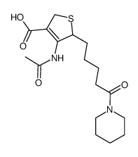 4-acetylamino-5-(5-oxo-5-piperidin-1-yl-pentyl)-2,5-dihydro-thiophene-3-carboxylic acid Structure