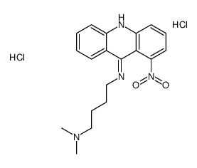 N',N'-dimethyl-N-(1-nitroacridin-9-yl)butane-1,4-diamine,dihydrochloride Structure