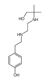 4-[2-[2-[(1-hydroxy-2-methylpropan-2-yl)amino]ethylamino]ethyl]phenol结构式