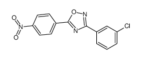 3-(3-chlorophenyl)-5-(4-nitrophenyl)-1,2,4-oxadiazole Structure