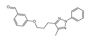 3-[3-(5-methyl-2-phenyltriazol-4-yl)propoxy]benzaldehyde Structure