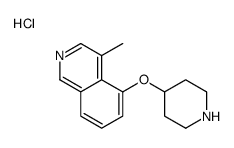 4-methyl-5-piperidin-4-yloxyisoquinoline,hydrochloride Structure