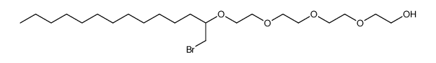 13-(bromomethyl)-3,6,9,12-tetraoxapentacosan-1-ol结构式