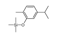 trimethyl-(2-methyl-5-propan-2-ylphenoxy)silane结构式