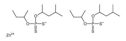 Phosphorodithioic acid, mixed O,O-bis(sec-Bu and 1,3-dimethylbutyl) esters, zinc salts结构式