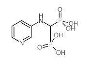 [phosphono-(pyridin-3-ylamino)methyl]phosphonic acid Structure