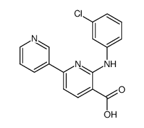 6-(3-chloro-anilino)-[2,3']bipyridinyl-5-carboxylic acid Structure