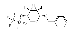 benzyl 2,3-anhydro-4-O-(trifluoromethylsulfonyl)-α-D-lyxopyranoside Structure