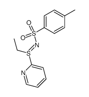 N-(ethyl(pyridin-2-yl)-l4-sulfanylidene)-4-methylbenzenesulfonamide结构式