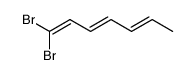 1,1-Dibrom-(1E,3E,5E)-1,3,5-heptatrien Structure