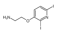 2-(2,6-Diiodo-pyridin-3-yloxy)-ethylamine Structure