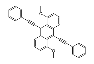 1,5-dimethoxy-9,10-bis(2-phenylethynyl)anthracene Structure