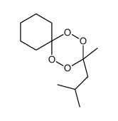 1,2,4,5-Tetraoxaspiro[5.5]undecane,3-methyl-3-(2-methylpropyl)-(9CI) structure