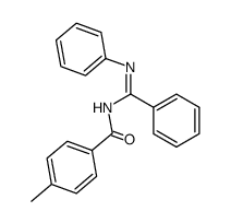 N-phenyl-N'-p-methylbenzoyl-benzamidine结构式