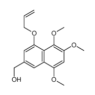 (5,6,8-trimethoxy-4-prop-2-enoxynaphthalen-2-yl)methanol Structure