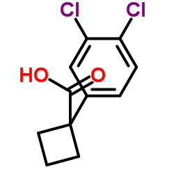 1-(3,4-Dichlorophenyl)cyclobutanecarboxylic acid Structure