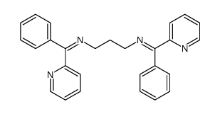 1-phenyl-N-[3-[[phenyl(pyridin-2-yl)methylidene]amino]propyl]-1-pyridin-2-ylmethanimine Structure