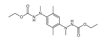 3,3'-dimethyl-3,3'-(2,5-dimethyl-p-phenylene)-bis-carbazic acid diethyl ester结构式